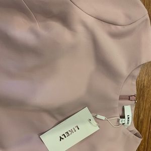 Pink fitted dress new with tags size 2